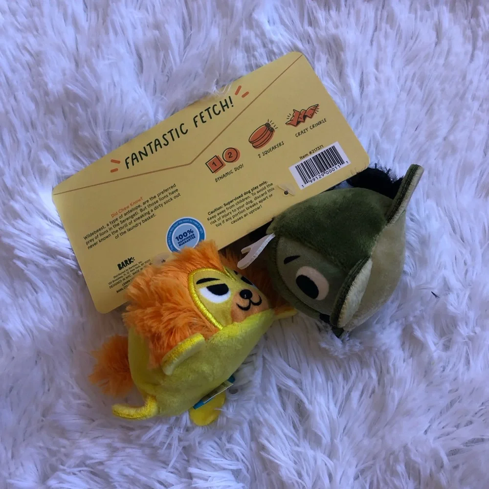 BARKBOX Plush Giraffe & Assorted Dog Toys for Small Dogs